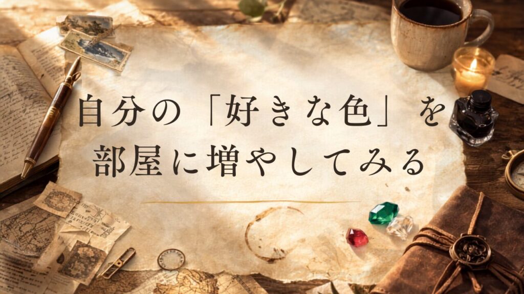 自分の「好きな色」を部屋に増やしてみる、インテリアのバケットリスト・ウィッシュリストの画像