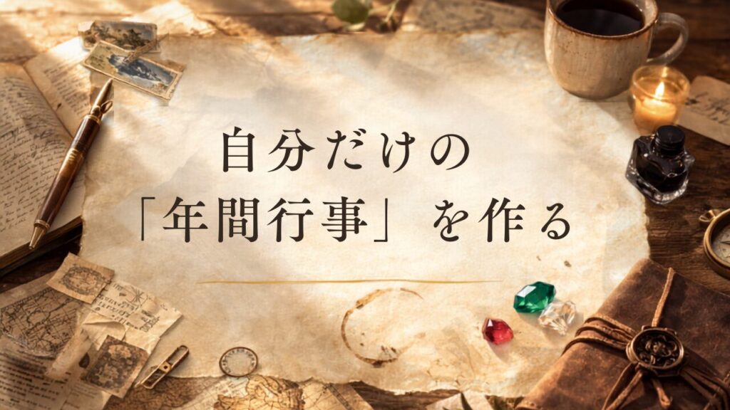 自分だけの「年間行事」を作る、誰かに決めてもらわない記念日のすすめのバケットリスト・ウィッシュリストの画像