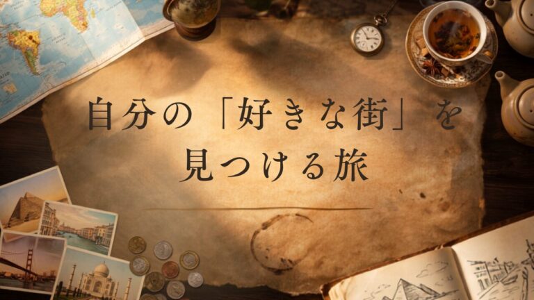 自分の「好きな街」を見つける旅のバケットリスト・ウィッシュリストの画像